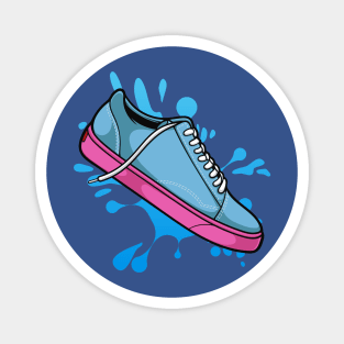 Golf Blue Pink Skate Sneaker Magnet